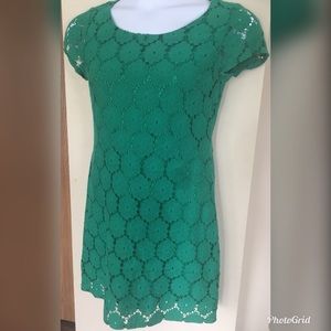 Xhilaration Emerald Green Lace Dress.